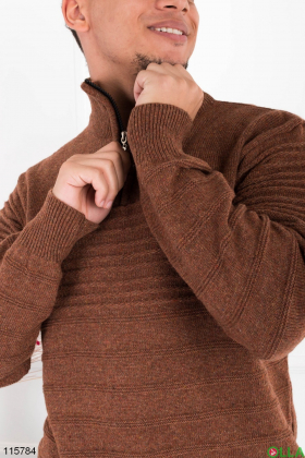 Чоловічий теракотовий светр