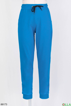 Женские спортивные брюки голубого цвета
