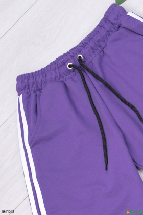 Жіночі фіолетові спортивні штани