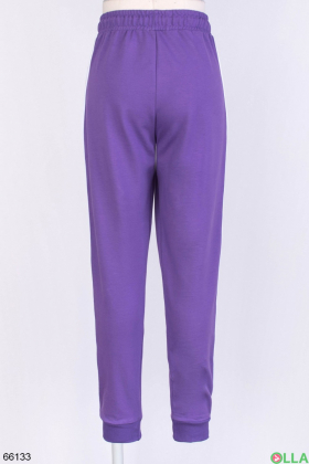 Жіночі фіолетові спортивні штани