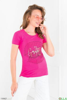 Women's raspberry t-shirt