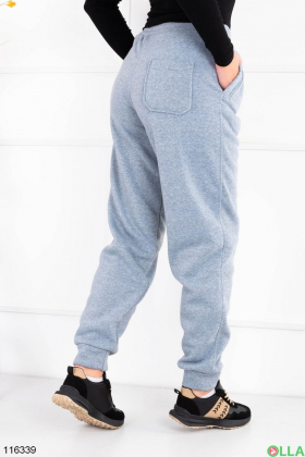 Women's warm gray sweatpants batal