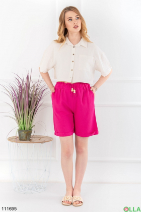 Women's raspberry shorts
