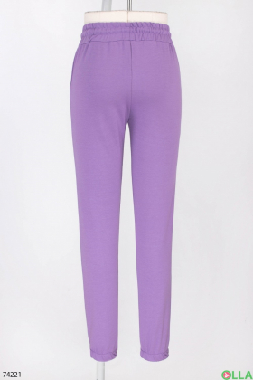 Женские спортивные фиолетовые брюки