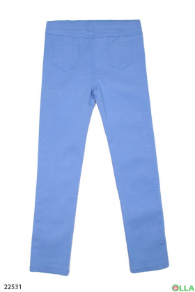 Light blue studded leggings