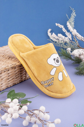 Women's yellow room slippers
