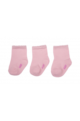 Детские однотонные носки для девочки Gabbi SМ-560 р. (90560) в уп. 6 шт Розовый 