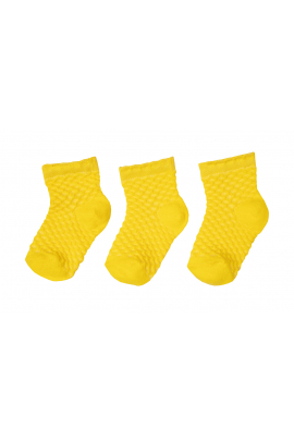 Детские однотонные носки для девочки Gabbi SМ-560 р. (90560) в уп. 6шт Желтый