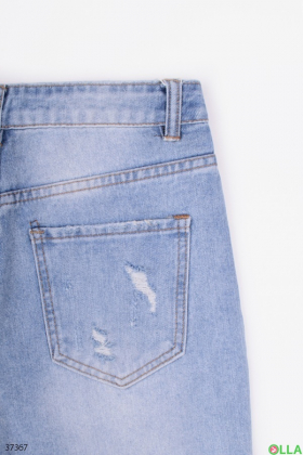 Женские джинсы с порезами