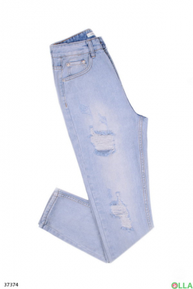 Жіночі джинси з порізами