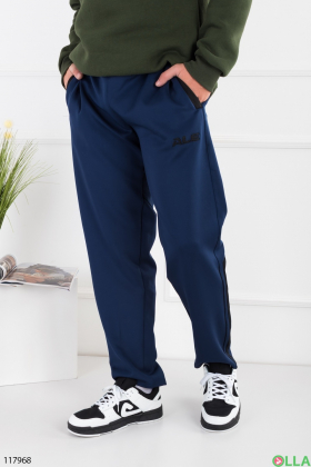 Мужские синие спортивные брюки