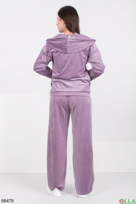 Жіночий фіолетовий спортивний костюм-трійка
