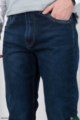 Чоловічі сині джинси батал