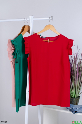 Жіноча бордова блузка