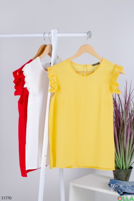 Женская  желтая  блузка
