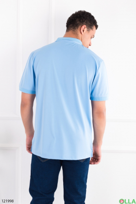 Men's light blue polo shirt