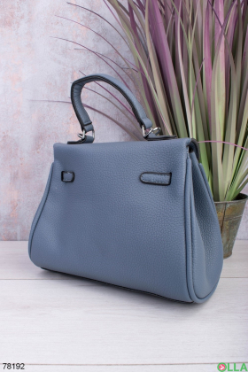 Жіноча синя сумка з еко-шкіри