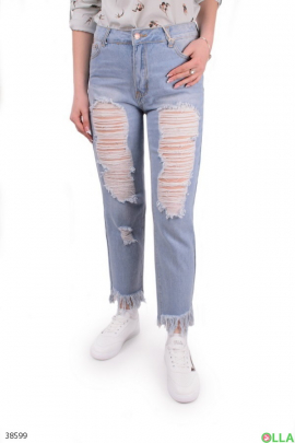 Женские джинсы с дырками