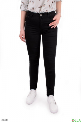 Женские чёрные джинсы