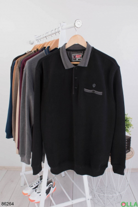 Men's black sweater with pocket