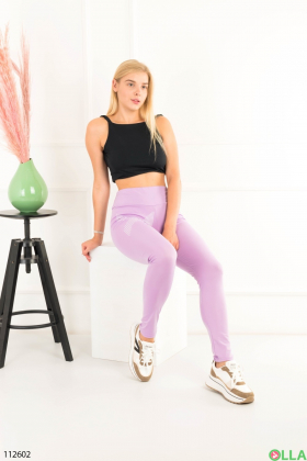 Women's purple athletic leggings