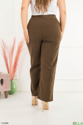Women's brown palazzo batal trousers