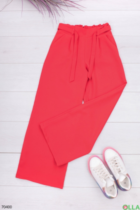 Жіночі червоні штани