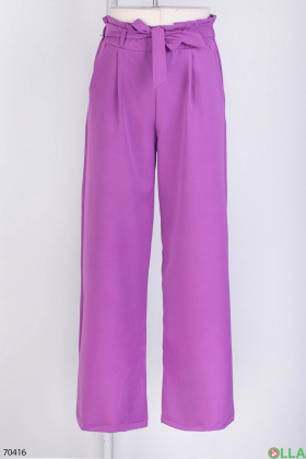 Женские фиолетовые брюки