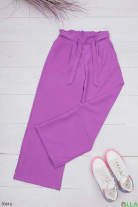 Women's purple trousers