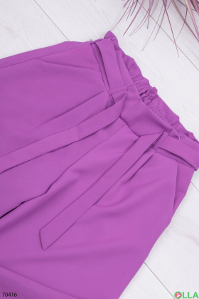 Женские фиолетовые брюки