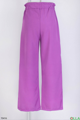 Women's purple trousers