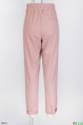 Жіночі рожеві штани