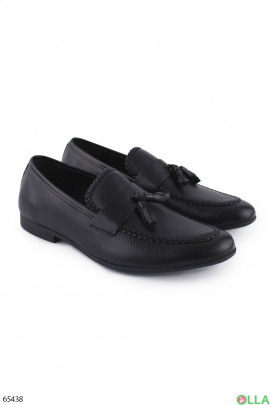Men's black high heel shoes