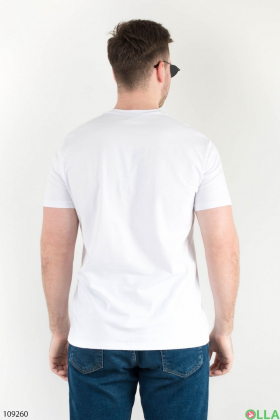 Чоловіча біла футболка з написами