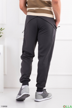 Men's dark gray sweatpants