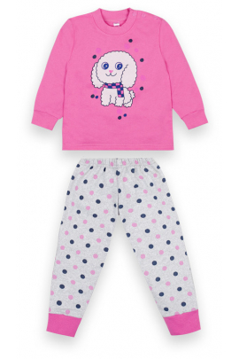 Пижама детская Gabbi теплая для девочки PGD-20-6 Ярко-розовы р.80 (12458) Малиновый