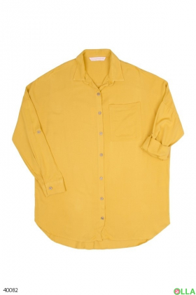Женская жёлтая рубашка