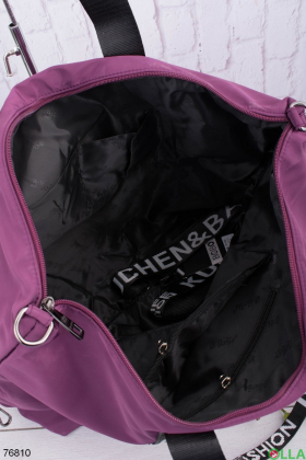 Жіноча фіолетова спортивна сумка