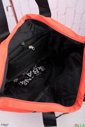 Женская оранжевая спортивная сумка