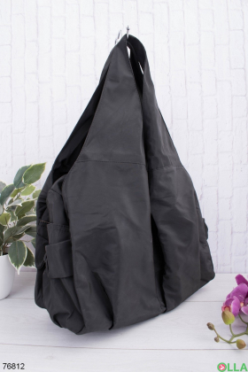 Женская черная спортивная сумка