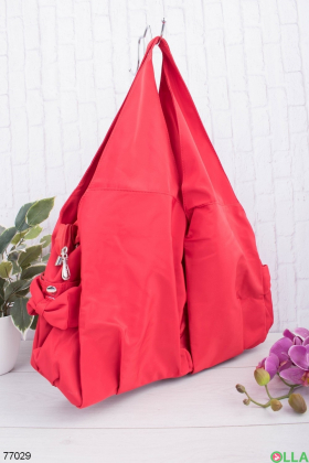 Жіноча червона спортивна сумка