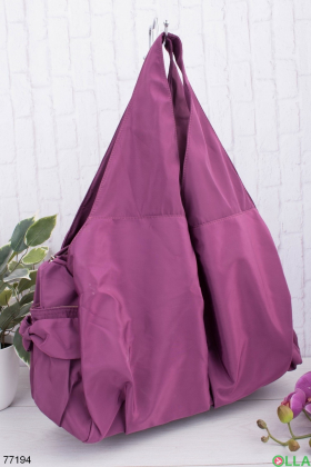 Женская фиолетовая спортивная сумка