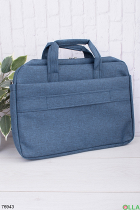 Синяя сумка для ноутбука