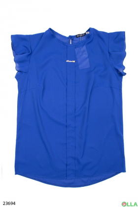 Женская блузка синего цвета