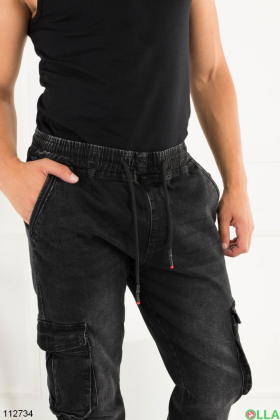 Men's black cargo pants