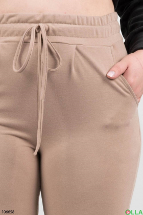 Women's beige sweatpants batal