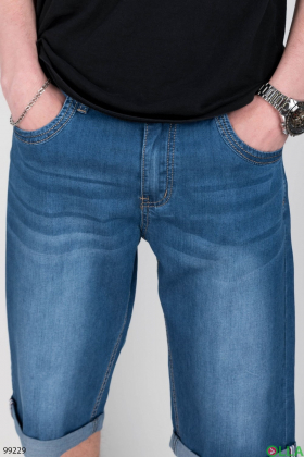 Чоловічі сині джинсові шорти