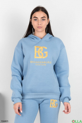 Women's blue printed tracksuit