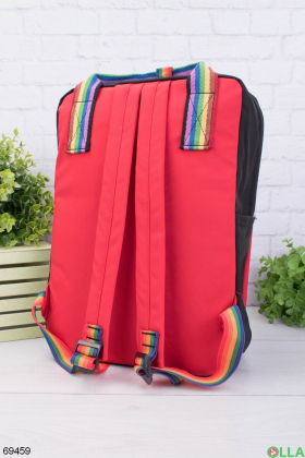 Женский двухцветный рюкзак с принтом
