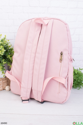 Женский розовый рюкзак